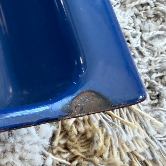 Catherineholm blue with white Lotus design Mid-Century Modern Blue lasagna pan - Picture 11 of 11